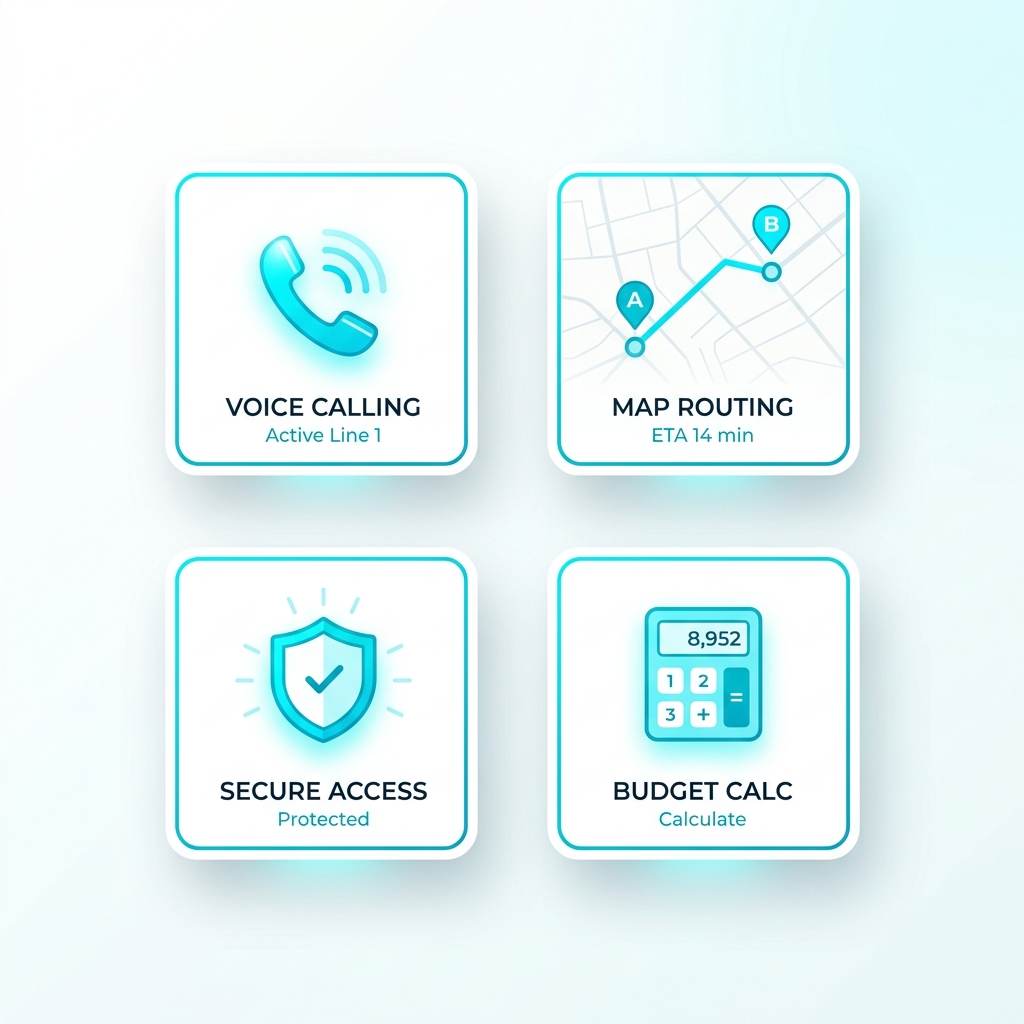 AI Reception System Interface Visual
